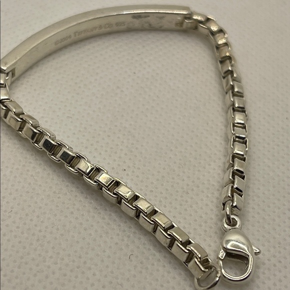 Tiffany & Co. Vintage Sterling Silver 2004 Venetian Link ID Bracelet - Picture 4 of 6